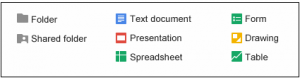 Drive File Types in Drive