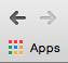 Chrome Apps button